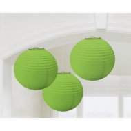 3 Lanternes Boules japonaises Vert