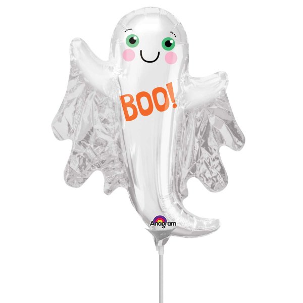 Ballon sur Tige Fantme Boo (29 cm) 