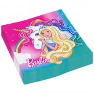 20 Serviettes Barbie Licorne