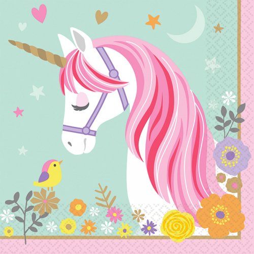 Damaloo Lot De Serviettes Pour Enfant Licorne - 2 Pièces (30 X 50 Cm + 30 X 30 Cm) - Serviette En Coton Doux Pour Fille - Absorbante Et Douce Pour La