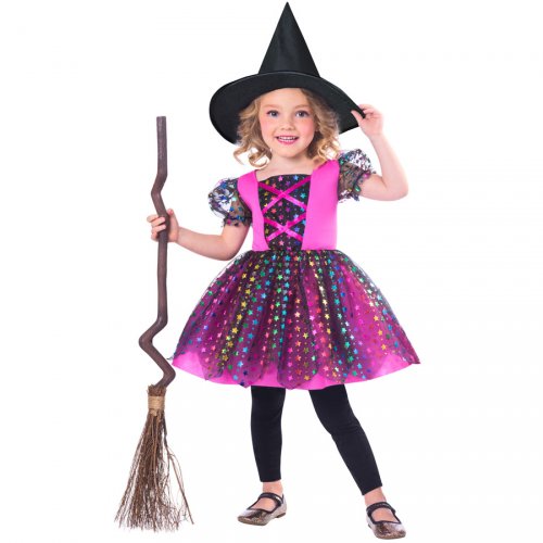 Deguisement Sorciere Rainbow Stars Halloween Annikids