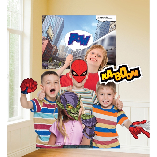 Set 11 Photo Booth Spiderman  +  Poster 