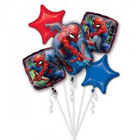 Bouquet de 5 Ballons Spiderman (43, 48 et 73 cm)