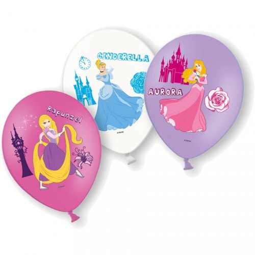 6 Ballons Princesses Disney (Raiponce/Cendrillon/Aurore) 