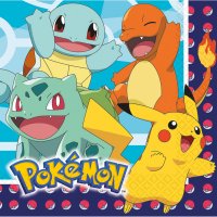 Contient : 1 x 16 Serviettes Pokémon Friends