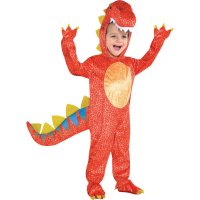 Dguisement Dino Rouge Taille 4-6 ans