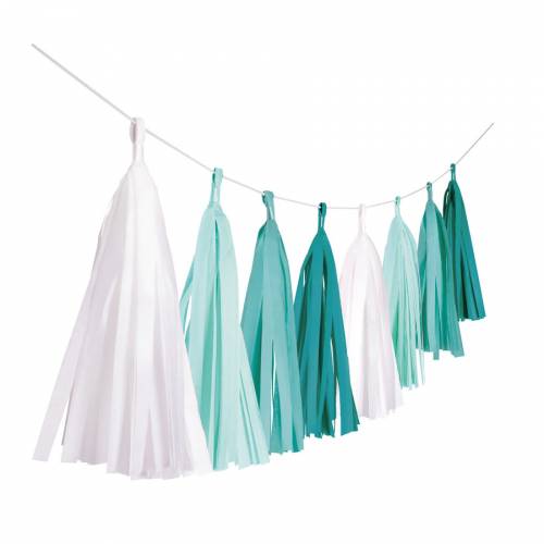 Guirlande Tassel Vert Menthe Decorations De Fetes Annikids