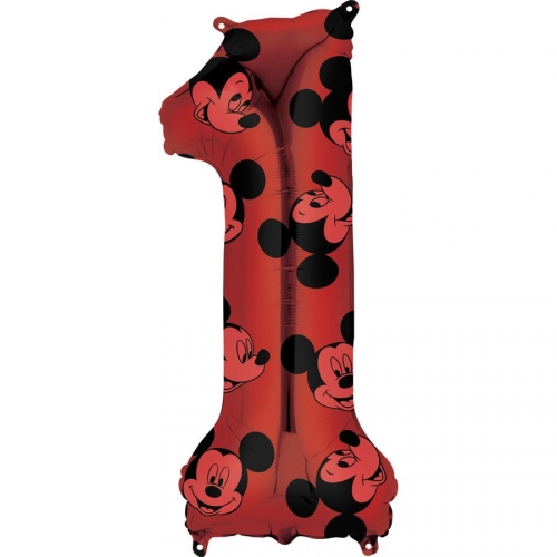 Ballon Gant Mickey Chiffre 1 