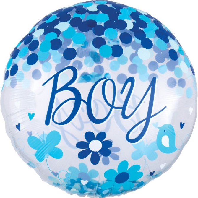 Ballon Gant Confetti Oh Baby Boy ! 