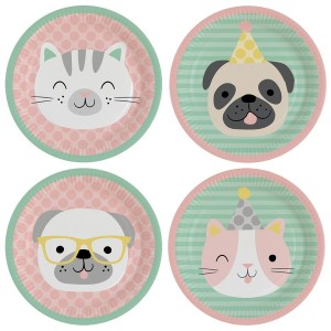 8 Assiettes Hello Pets