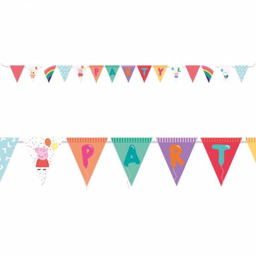 Guirlande Fanions Peppa Pig Party Anniversaire Annikids