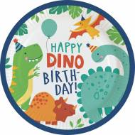 8 Assiettes - Happy Dino Party