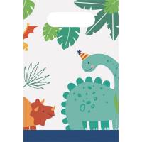 Contient : 1 x 8 Pochettes Cadeaux - Happy Dino Party