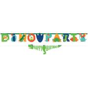 Ensemble Banderole - Lettres - Happy Dino Party