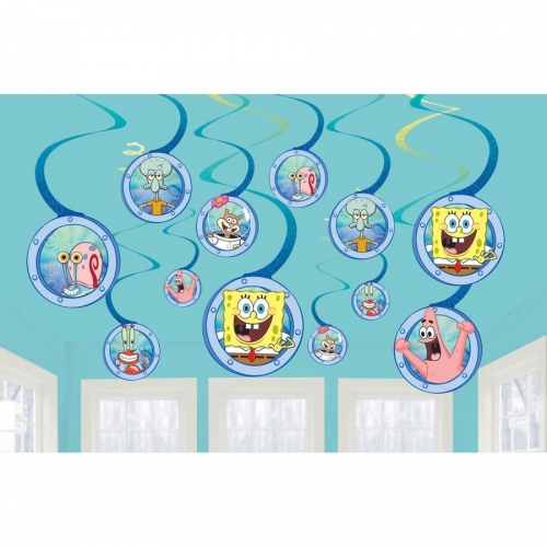 12 Guirlandes Spirales Bob L Eponge Pour L Anniversaire De Votre Enfant Annikids