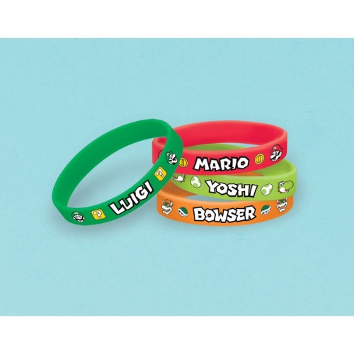 6 Bracelets Mario - Silicone 