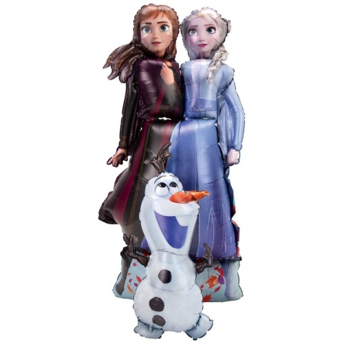 Ballon Géant Elsa, Anna et Olaf Airwalkers - Reine des Neiges 2 