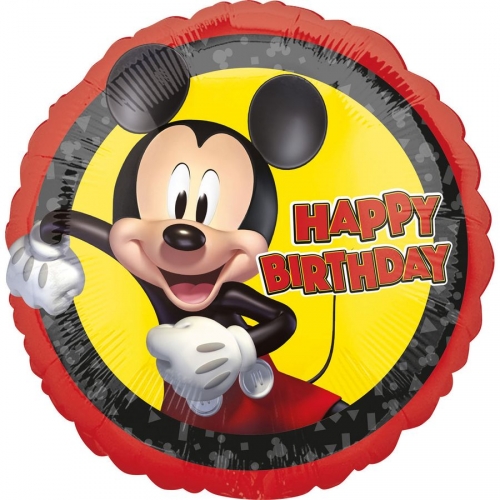 Ballon  Plat MickeyHappy Birthday 