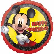 Ballon Gonflé à l'Hélium Mickey Happy Birthday