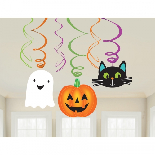 6 Guirlandes Spirale Hallo-ween Friends 