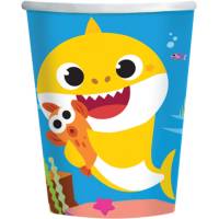 Contient : 1 x 8 Gobelets Baby Shark Jaune