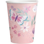 8 Gobelets Papillon Vintage