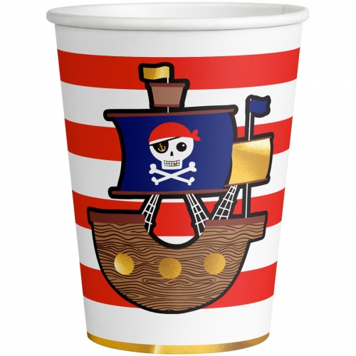 8 Gobelets Pirate 