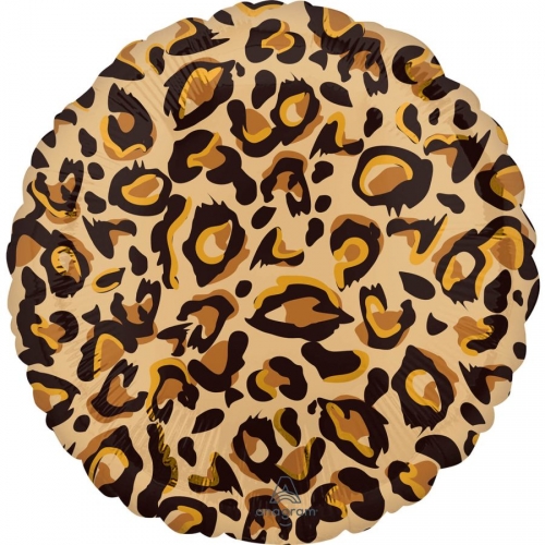 Ballon  plat Leopard Marron/Jaune - 43 cm 