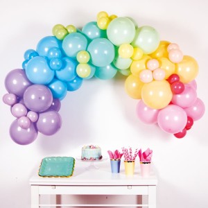 Kit Arche 78 Ballons Rainbow Pastel