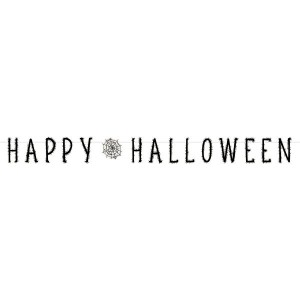 Guirlandes Lettres Happy Halloween Toile D'Araigne