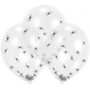 6 Ballons Confettis Araignée