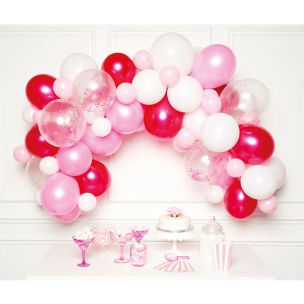 Kit Arche 78 Ballons Rose 