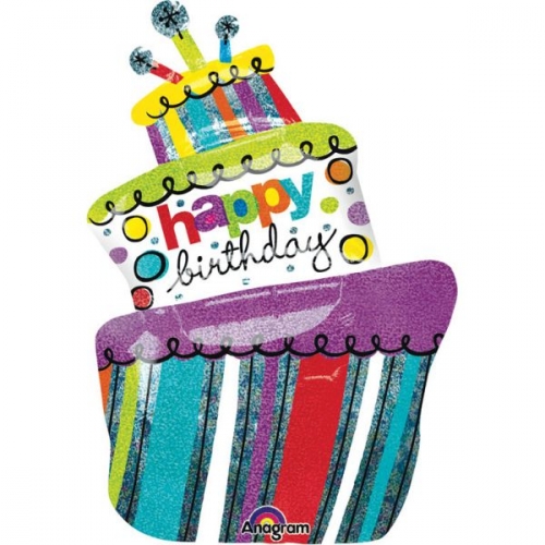 Ballon Gant Gteau d Anniversaire Happy Birthday 