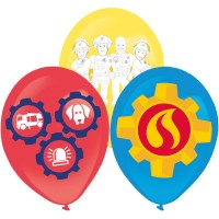 Contient : 1 x 6 Ballons Sam le Pompier