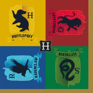 16 Serviettes Harry Potter Houses
