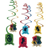 Contient : 1 x 6 Guirlandes Spirales Harry Potter Houses