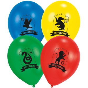 6 Ballons Harry Potter Houses