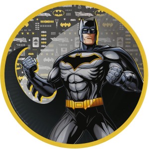 8 Assiettes Batman Round