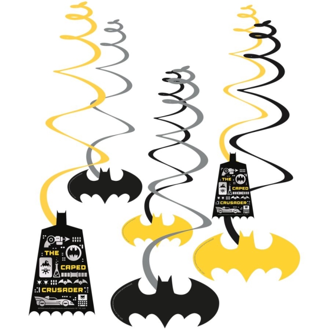 6 Guirlandes Spirales Batman Round 