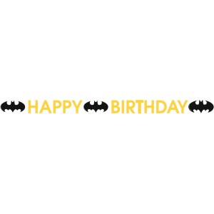 Guirlande Lettres Happy Birthday Batman Round