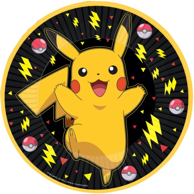 8 Assiettes Pokmon Pikachu 