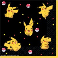 Contient : 1 x 16 Serviettes Pokmon Pikachu