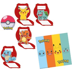 8 Invitations Pokmon