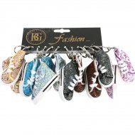 Porte clefs baskets paillettes