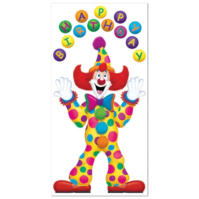 Affiche Clown Happy Birthday 
