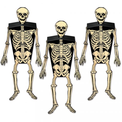 3 Boîtes Cadeaux Squelette 
