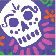 16 Serviettes Jour des Morts Mexique
