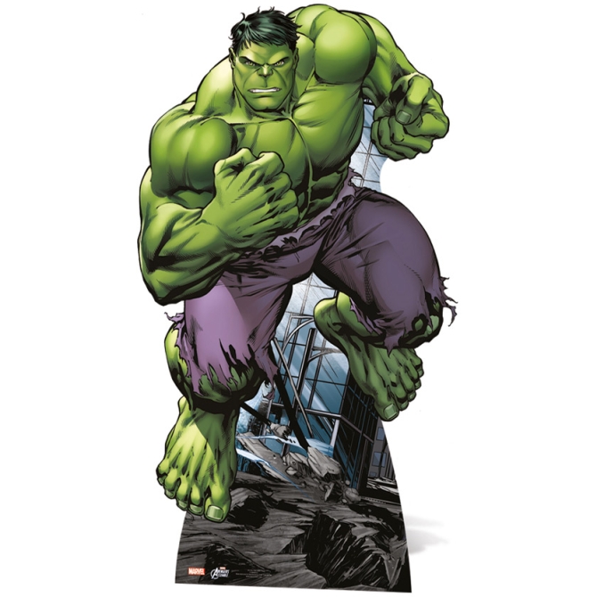 Silhouette Gante Carton Avengers Hulk (176 cm) 