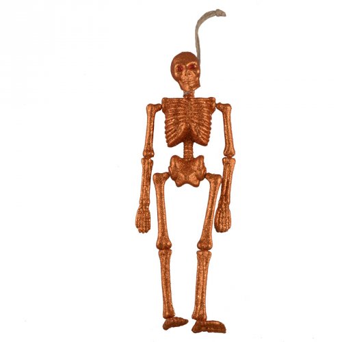 Squelette 3D (41 cm) - Orange Glitter 