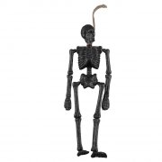 Squelette 3D (41 cm) - Noir Glitter
